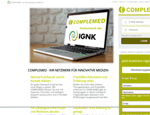 Tablet Screenshot of complemed.de